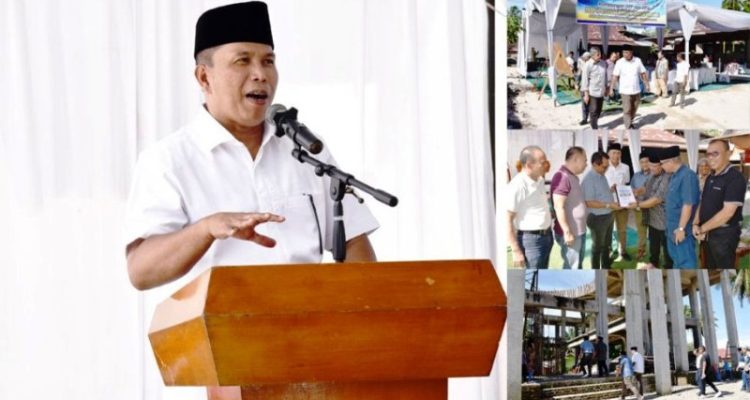 Wakil Wali Kota Pariaman, Mulyadi, meninjau pembangunan Masjid Maimunah yang berada di Dusun Lapai, Desa Cimparuh, pada hari Selasa, tanggal 13 Mei 2025. (URANGMINANG.ID/PARIAMANKOTA.GO.ID)