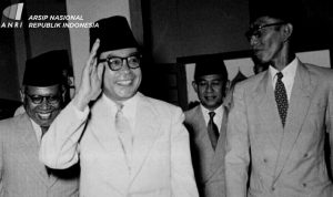 Mohammad Hatta, proklamator sekaligus Wakil Presiden Pertama Republik Indonesia, yang turut merumuskan lahirnya Pancasila. (Sumber: Arsip Nasional Indonesia)